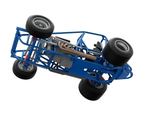 Sprint car Base Version 1 Scale 1 to 25 3D Print Model