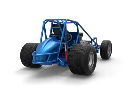 Sprint car Base Version 1 Scale 1 to 25 3D Print Model