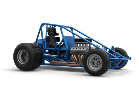 Sprint car Base Version 1 Scale 1 to 25 3D Print Model