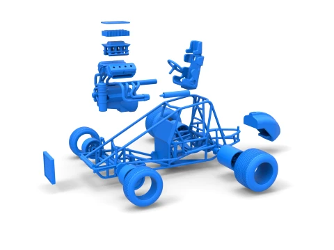 Sprint car Base Version 1 Scale 1 to 25 3D Print Model