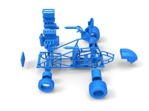 Sprint car Base Version 1 Scale 1 to 25 3D Print Model