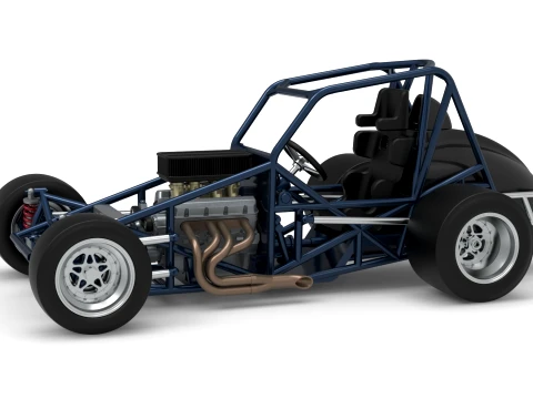 Sprint car Base Version 2 Scale 1 to 25 3D 打印模型