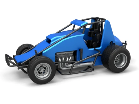 Sprint car Scale 1 to 25 3D 打印模型