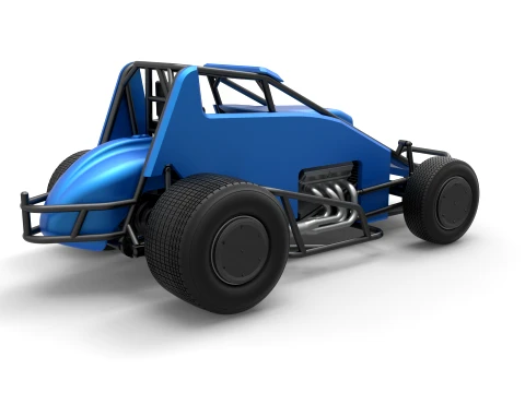 Sprint car Scale 1 to 25 3D Print Model