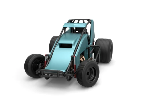 Sprint car while turning Scale 1 to 25 3D 打印模型