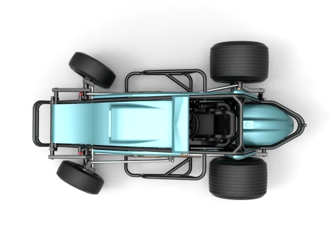 Sprint car while turning Scale 1 to 25 3D Print Model